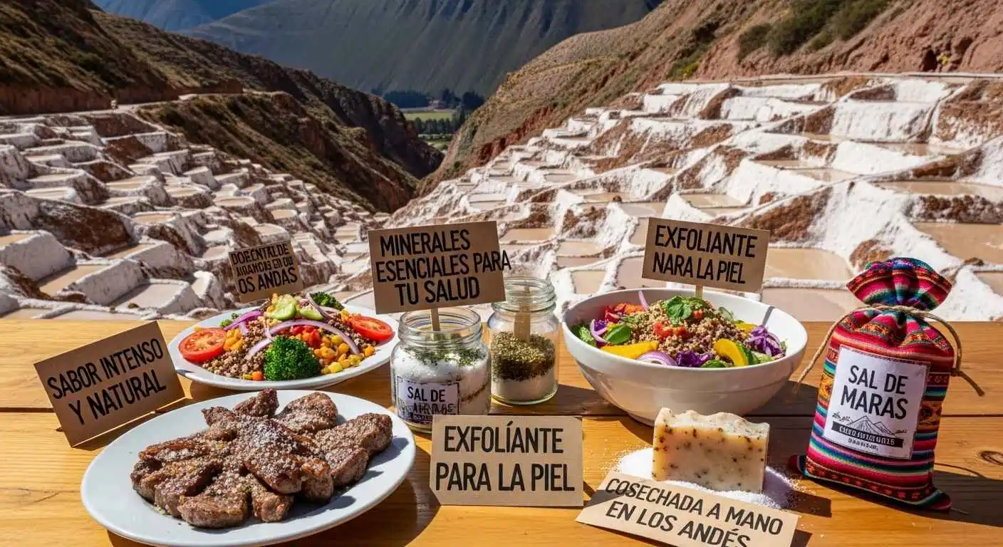 Para qué sirve la Sal de Maras usos y beneficios milenarios