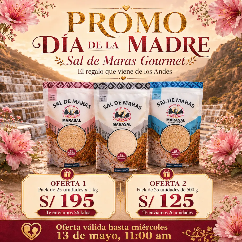 sal de Maras oferta por el dia de mama